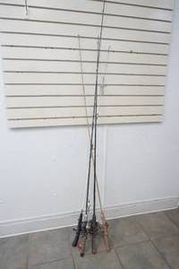 lot 231 image: Four fishing rods with Zebco reels
