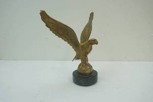 lot 232 image: Brass eagle with granite base