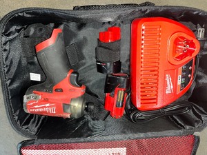 Milwaukee M12 FUEL SURGE 12V Lithium-Ion Brushless Cordless 14 in. Hex Impact Driver Compact Kit wTwo 2.0Ah Batteries, Bag