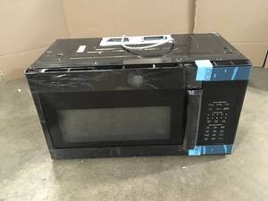 GE 30 in. 1.6 cu. ft. Over the Range Microwave in Stainless Steel  Slightly Damaged Customer Returns See terms on Auction
