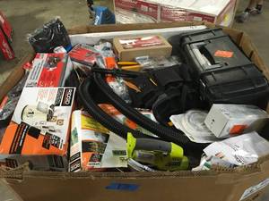 Gaylord of Mixed Hardware and Misc Items Various Models and Conditions Customer Returns See Terms on Auciton