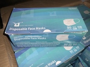(40) boxes of (50-count) Disposable 3-layer protection face masks. See Pictures