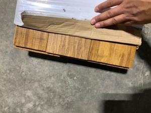 (2) Home Decorators Collection Strand Woven Distressed Dark Honey 12 in. T x Multi Width x 72 in. L Solid Bamboo Flooring. See Pictures