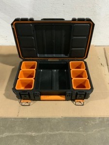 RIDGID 22 in. Pro Organizer, Black. See Pictures