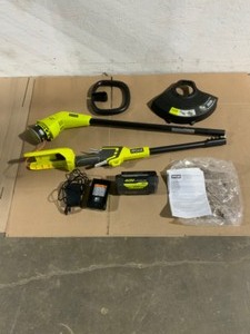 RYOBI 40V 12 in. Cordless Battery String Trimmer with 4.0 Ah Battery and Charger. See Pictures