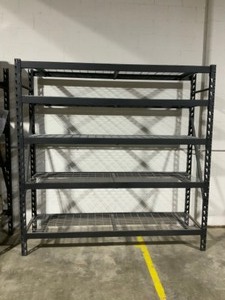 Husky 5-Tier Heavy Duty Industrial Welded Steel Garage Storage Shelving Unit in Black (90 in. W x 90 in. H x 24 in. D) See Pictures
