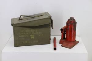 Bottle Jack & Metal Ammo Can