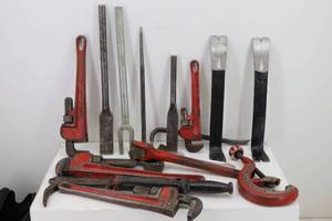 Pipe Wrenches, Pry Bars & misc..