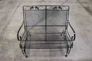 Wrought Iron Bench Swing