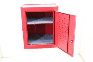 Red Metal Cabinet