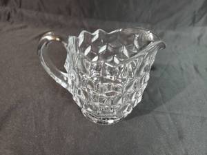 lot 5 image: Fostoria American Crystal Pitcher