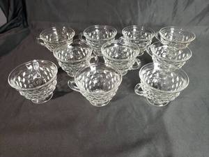 lot 14 image: Fostoria American Crystal Cups