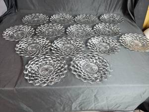 lot 16 image: 14 Fostoria American Dinner Plates