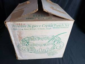 lot 39 image: Punch Bowl and Glasses
