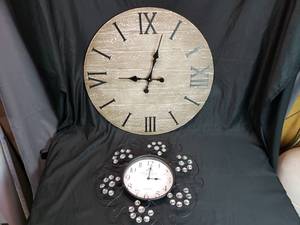lot 48 image: Pair of Wall Clocks
