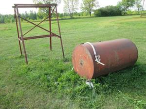 Large fuel tank with stand and nozz...