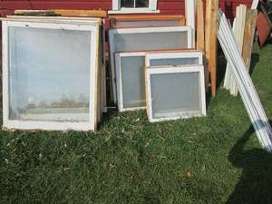 Large lot of reclaimed windows, woo...