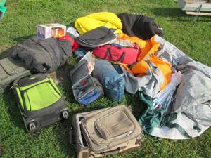 Camping lot tents sleeping bags c...