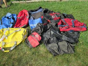 Large lot of duffle bags...