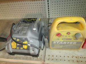 2 battery booster starters...