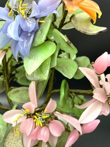 lot 60 image: Decorative Colorful Vintage Jade Tree