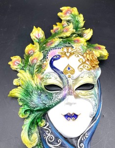 lot 74 image: Whimsical Mask Wall Decor by Top Collection