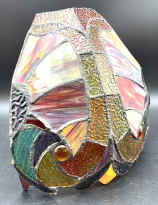 lot 72 image: Stunning Stained Glass Sconce