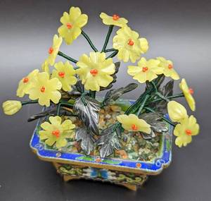 lot 29 image: Two Cloisonn Gem Trees