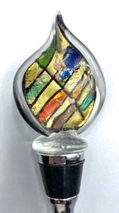 lot 154 image: Two Art Glass Bottle Stoppers