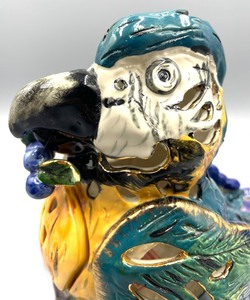 lot 156 image: Charming Ceramic Bird Art by Heather Goldmine