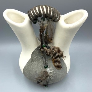 lot 152 image: Pretty Signed Pottery Vase