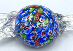 lot 168 image: Colorful Art Glass Candy Figurine