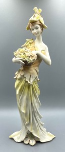 lot 186 image: Trio of Fancy Lady Figurines