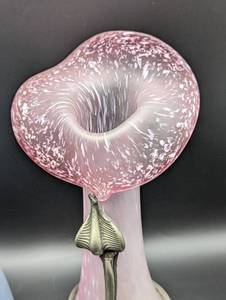 lot 111 image: Pair of Unique Art Glass Vases