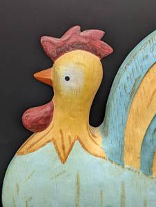 lot 118 image: Colorful Rooster Figurine