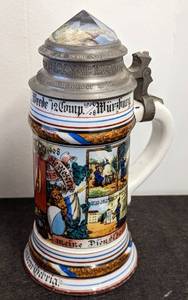 lot 190 image: Vintage Beer Steins