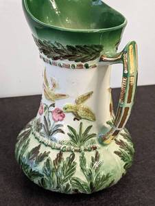 lot 193 image: Colorful Vintage Ceramic Pitcher