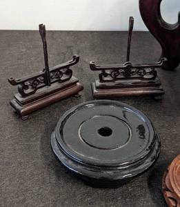 lot 212 image: Assorted Ornate Wood Stands
