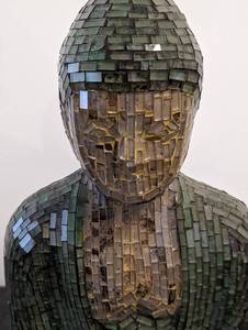 lot 214 image: Mosaic Glass Tile Buddha