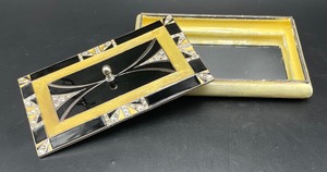 lot 294 image: Trio of Elegant Bejeweled Enamel Trinket Boxes