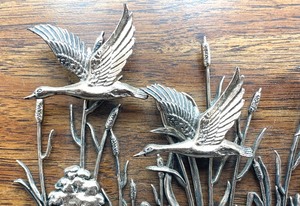 lot 316 image: Vintage Wooden and Metal Art