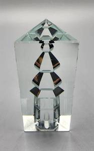 lot 343 image: Shimmering Lucite and Crystal Pair
