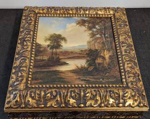lot 360 image: Large Painted Decorative Box