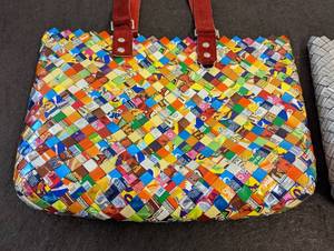 lot 229 image: Two Nahui Ollin Wrapper Totes