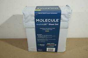 lot 67 image: NEW Molecule ArcticLux 4 Piece Sheet Set - King