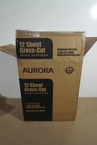 lot 117 image: Aurora 12 Sheet Crosscut Paper Shredder