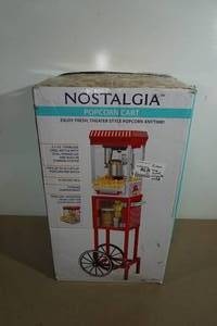lot 148 image: Nostalgia 48 Vintage Popcorn Maker Cart