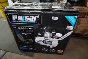 lot 158 image: Pulsar 6 Gallon Horizontal Air Compressor