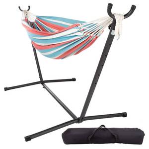 lot 10 image: NEW Hastings Home Double Hammock and Stand