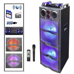lot 127 image: BeFree BFS-5501 Double 10 Subwoofer Bluetooth Party Speaker